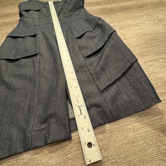 Calvin Klein Dress Womens 8 Gray Denim Chambray Sleeveless Cocktail Party Casual - Picture 11 of 14